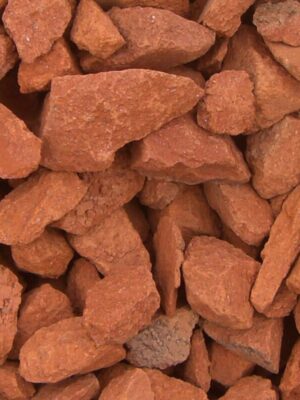 Red brick chips